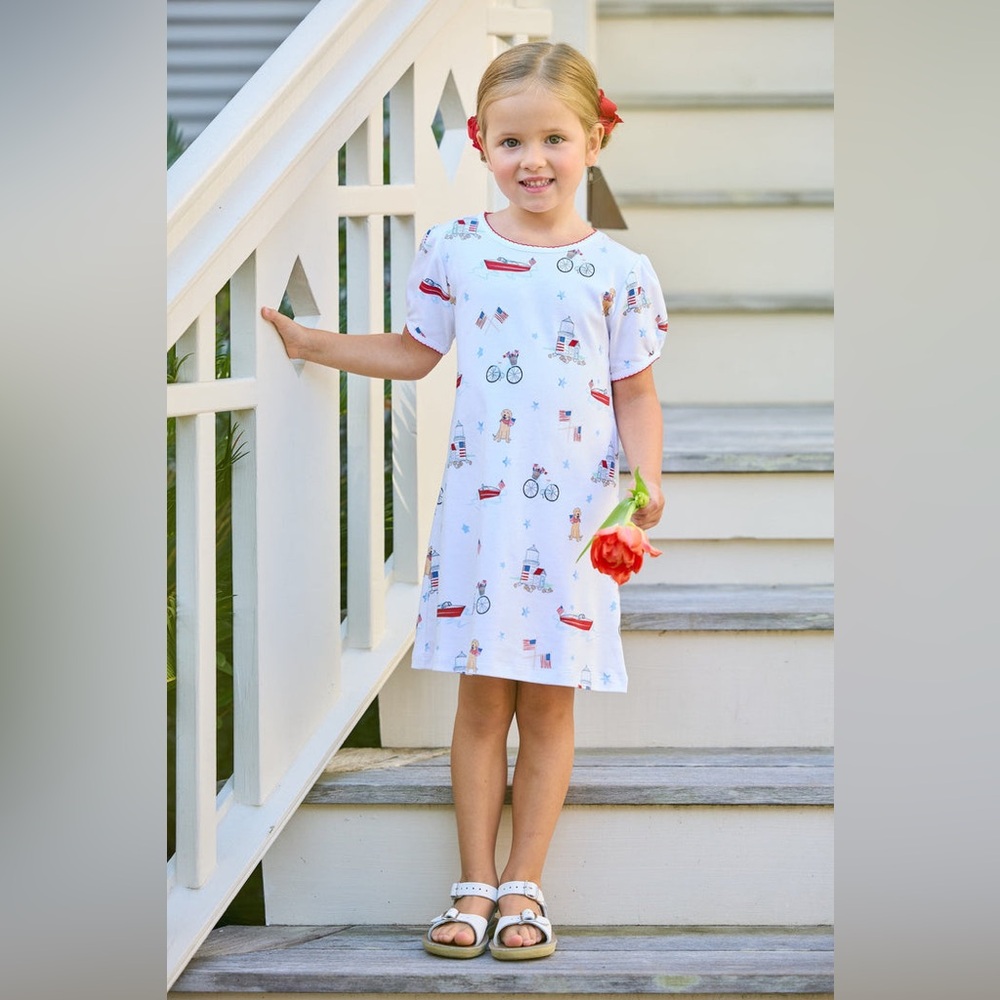 Little English White Summer Dress
